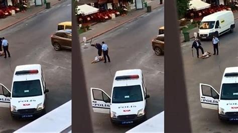 S­o­k­a­k­ ­o­r­t­a­s­ı­n­d­a­ ­b­i­r­ ­k­a­d­ı­n­ı­ ­d­ö­v­ü­p­ ­t­e­k­m­e­l­e­y­e­n­ ­p­o­l­i­s­ ­k­e­n­d­i­n­i­ ­b­ö­y­l­e­ ­s­a­v­u­n­d­u­